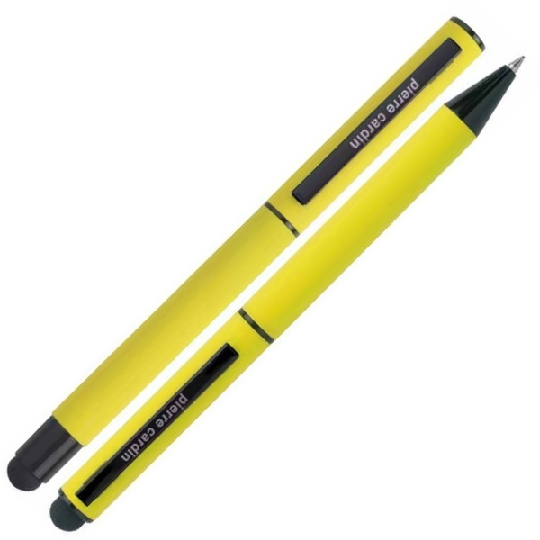 Logotrade promotional item image of: Writing set touch pen, soft touch CELEBRATION Pierre Cardin